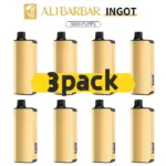 Alibarbar Ingot 9000 puffs-3 pack Multiple flavors