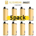Alibarbar Ingot 9000 puffs-5 pack Multiple flavors