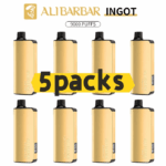 Alibarbar Ingot 9000 puffs-5 pack Multiple flavors-Japan