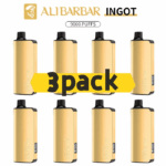 Alibarbar Ingot 9000 puffs-3 pack Multiple flavors